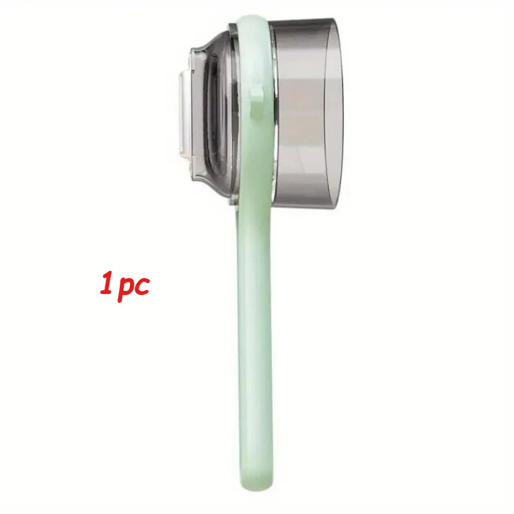 Durable stainless steel peeler for fruits and vegetables, featuring a double-sided blade and a protective storage case for safe, easy use