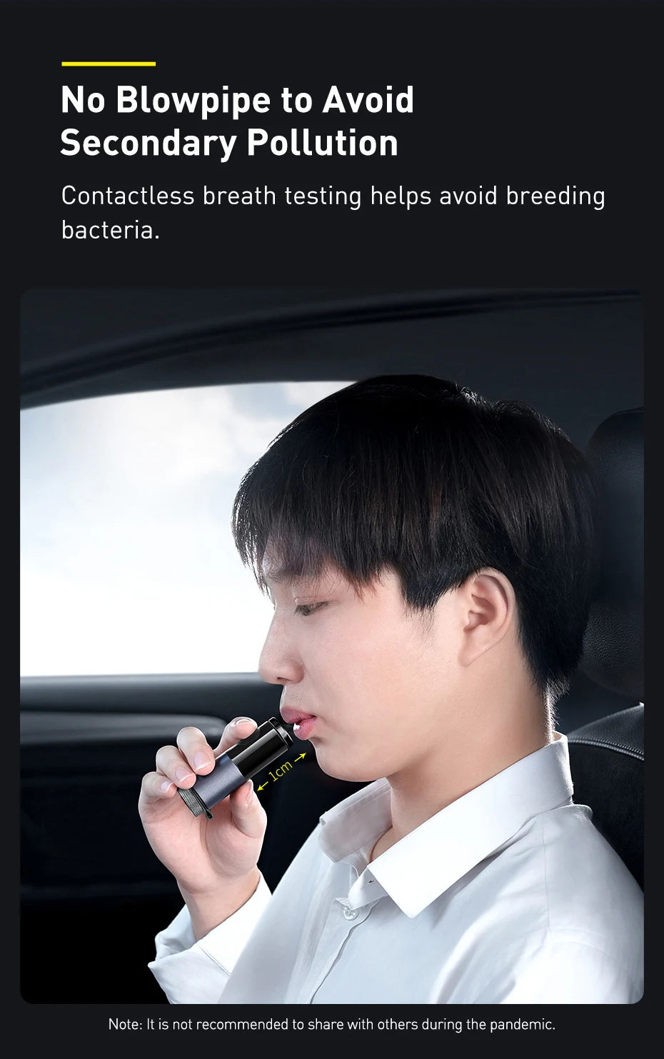 LED Display Automatic Alcohol Tester Professional Breath Alcohol Tester Rechargeable Breathalyzer Alcohol Test Tools