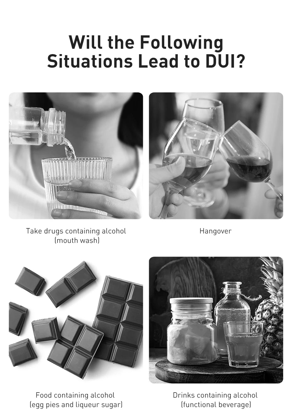 LED Display Automatic Alcohol Tester Professional Breath Alcohol Tester Rechargeable Breathalyzer Alcohol Test Tools