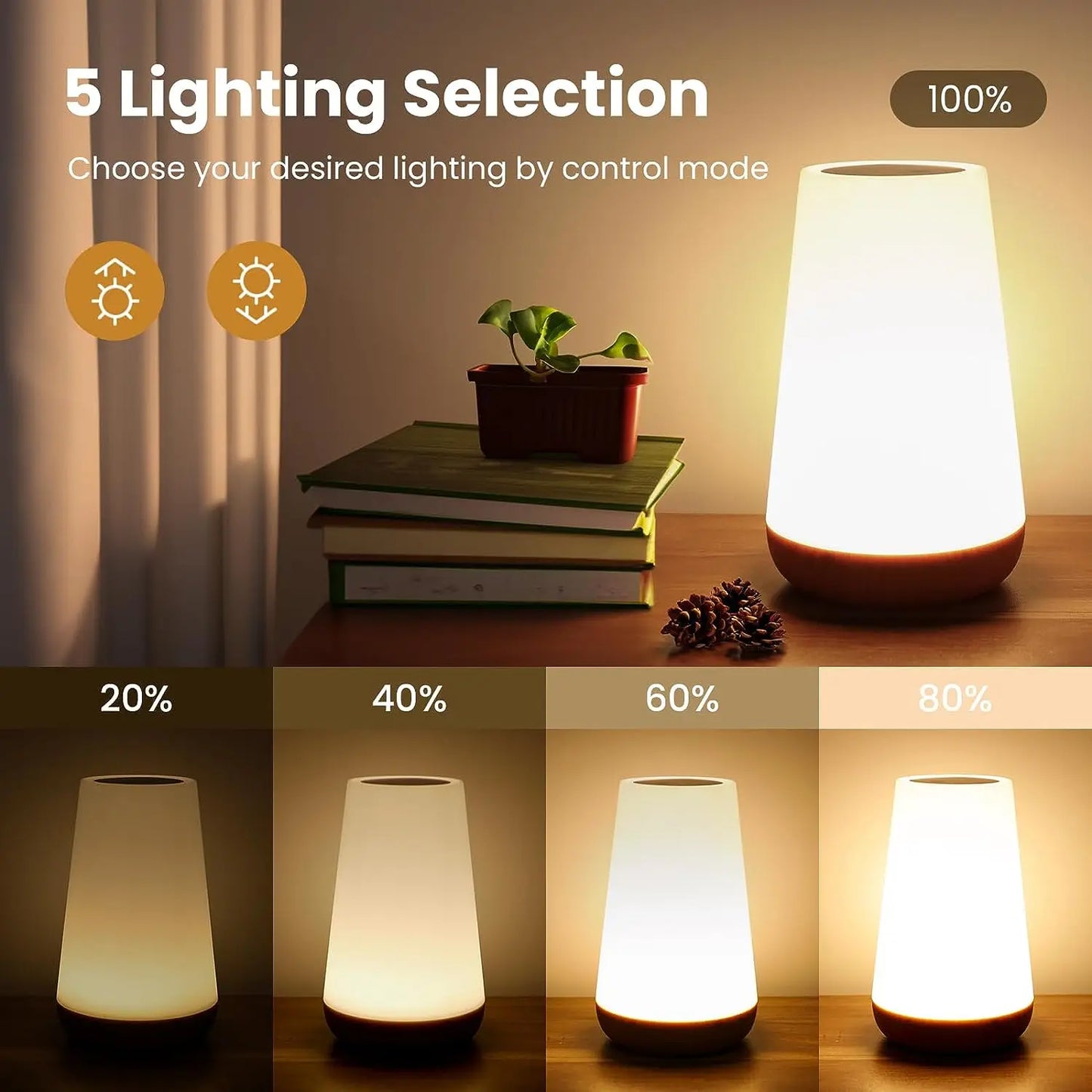 13 Color Changing Night Light Remote Control, USB Rechargeable RGB Night Lamp, Dimmable Lamp Portable, Bedside Lamp
