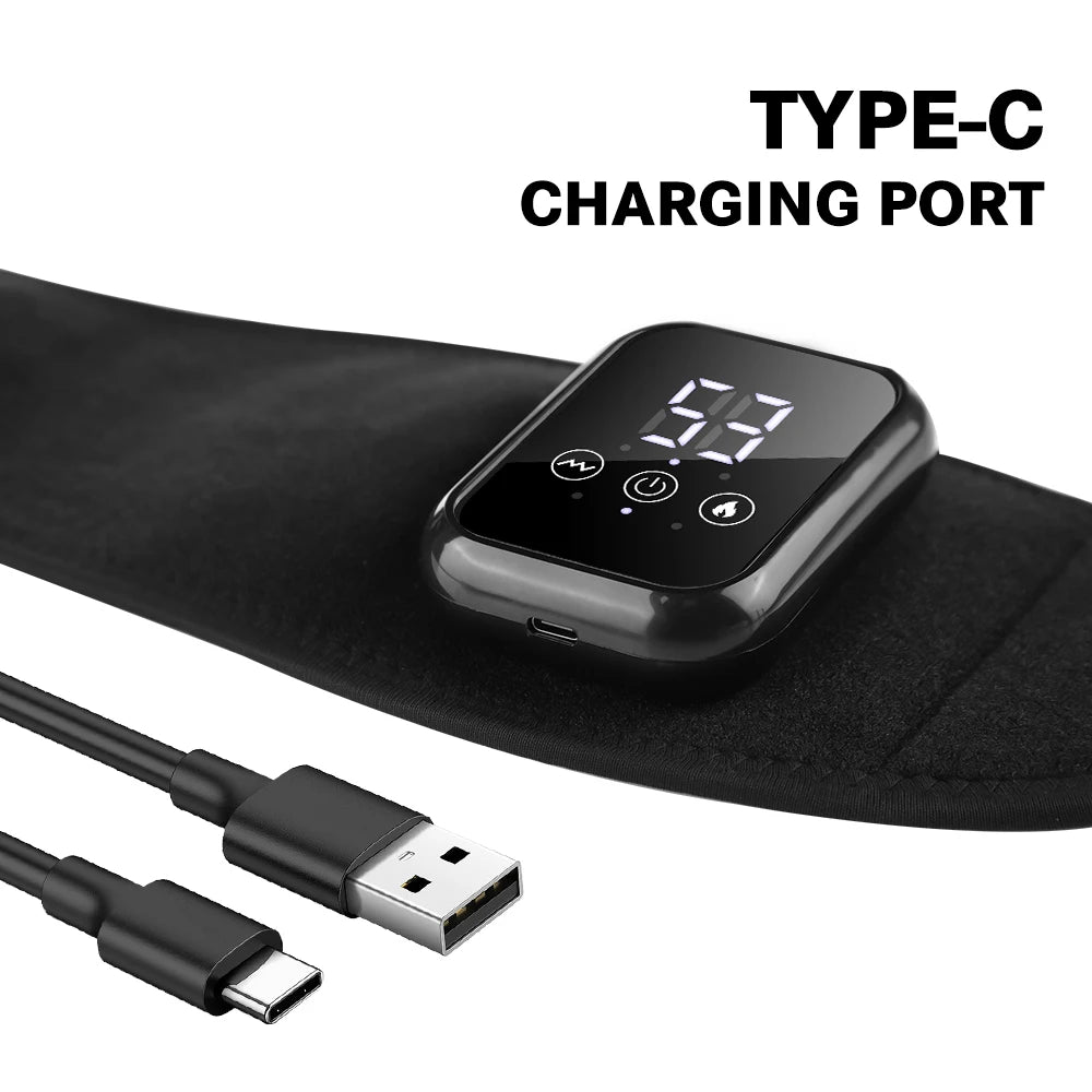 Electric Heating Wrist Guard Vibration Massage Hot Compress Wrist Brace Wrap Hand Protector Rechargeable Wristband