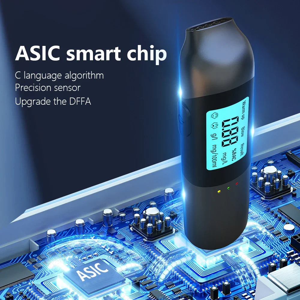 Portable Non-Contact Alcohol Tester with LED Digital Display Alcoholmeter Alcohol Tester Accuracy Breathalyzer Diagnostic Tool