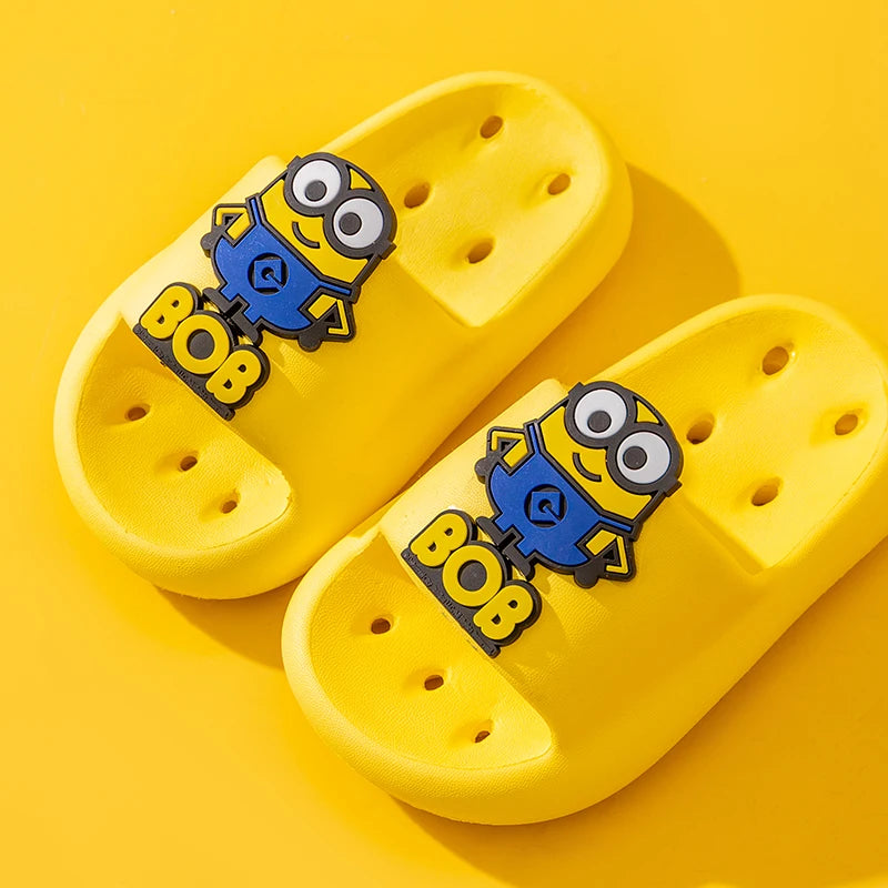 Minions EVA Children's Slippers Cute Cartoon Shoes Medium and Large Kids' Parent-Child Summer Sandals