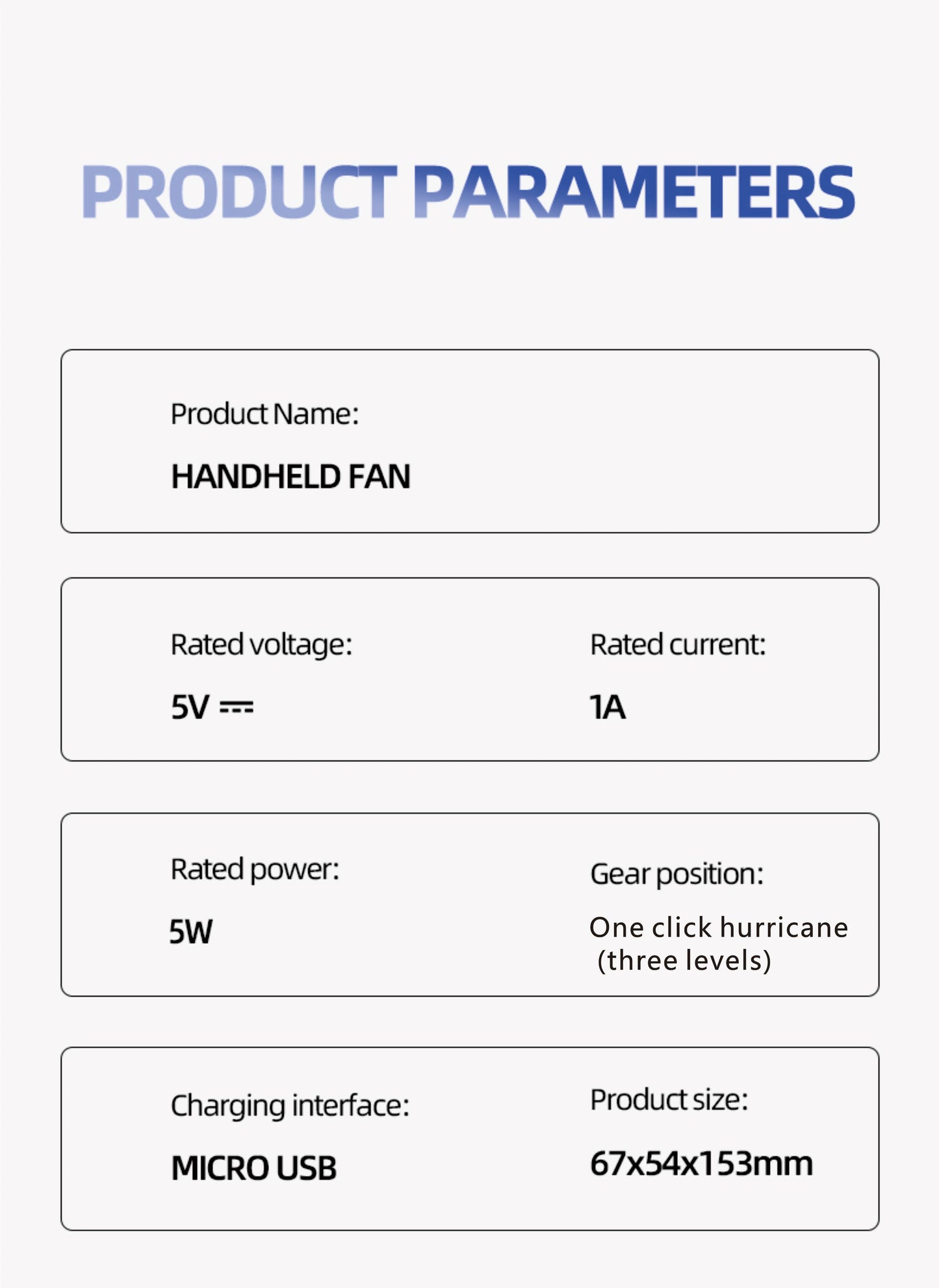 Mini Handheld USB Fast Charging Silent High-Speed Air Cooling Portable Fan