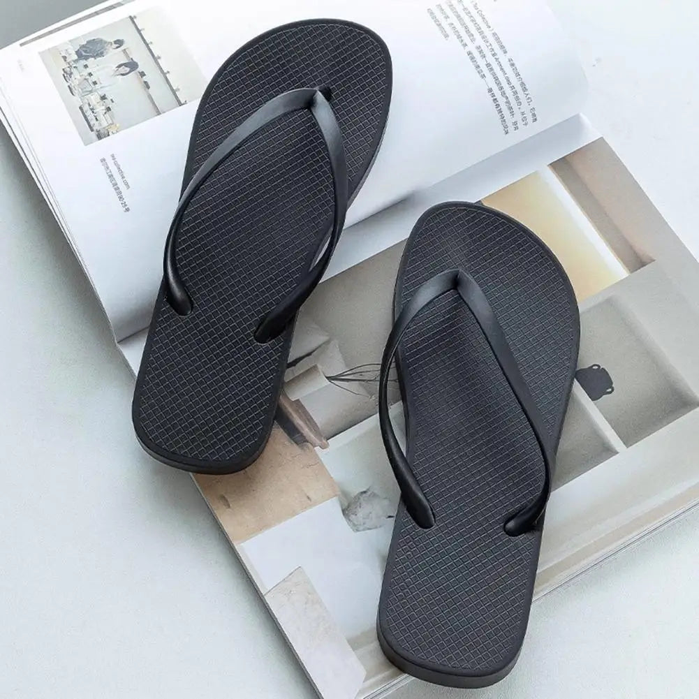 Summer Women's Slipper Non-Slip Flip Flops Bathroom Quick Drying Slippers Clip Toe Flat Slippers for Home Shower Beach