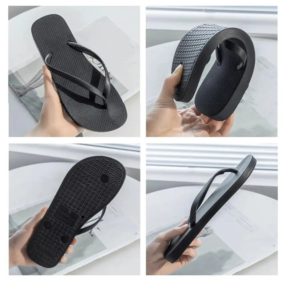 Summer Women's Slipper Non-Slip Flip Flops Bathroom Quick Drying Slippers Clip Toe Flat Slippers for Home Shower Beach