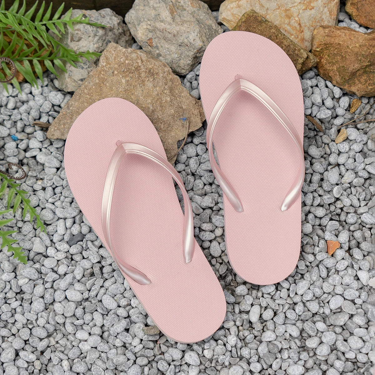 Women's summer casual solid colour lightweight comfortable non-slip bathroom beach pool EVA round head flat bottom flip-flops