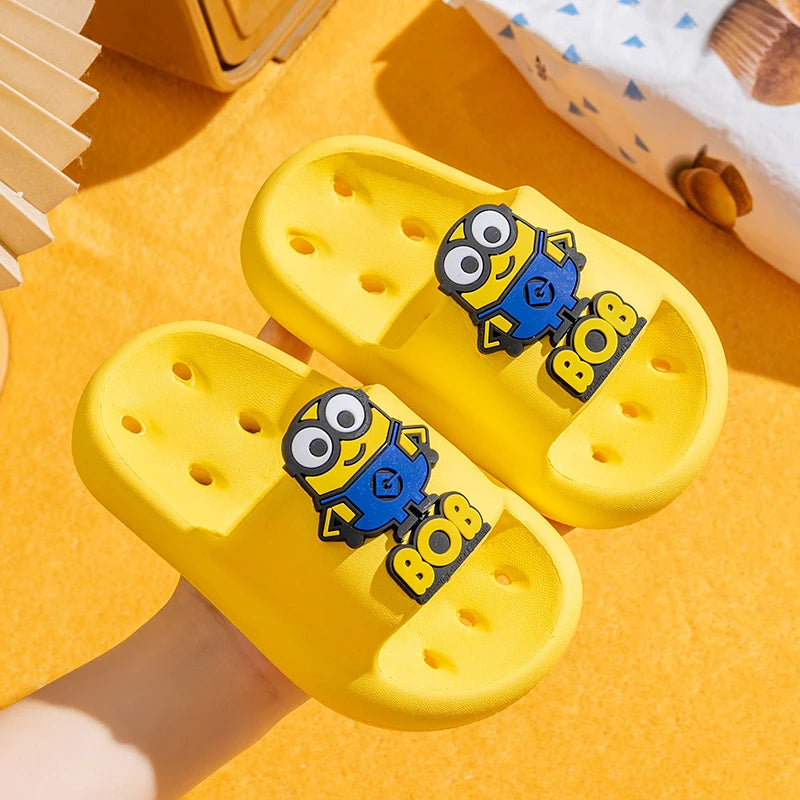 Minions EVA Children's Slippers Cute Cartoon Shoes Medium and Large Kids' Parent-Child Summer Sandals