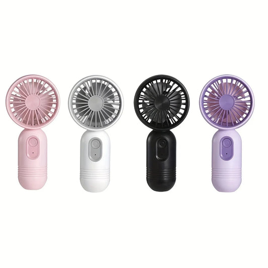Handheld Fan, USB Mini Rechargeable Portable Fan with 3 Speeds
