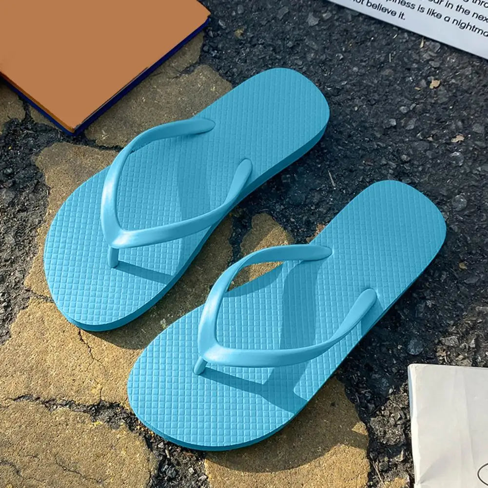 Summer Women's Slipper Non-Slip Flip Flops Bathroom Quick Drying Slippers Clip Toe Flat Slippers for Home Shower Beach