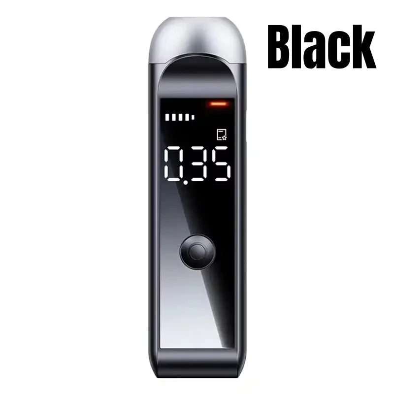 Professional High Accuracy Alcohol Breathalyzer Tester Portable Digital Display Car Driver Safety Real Time Fast Response