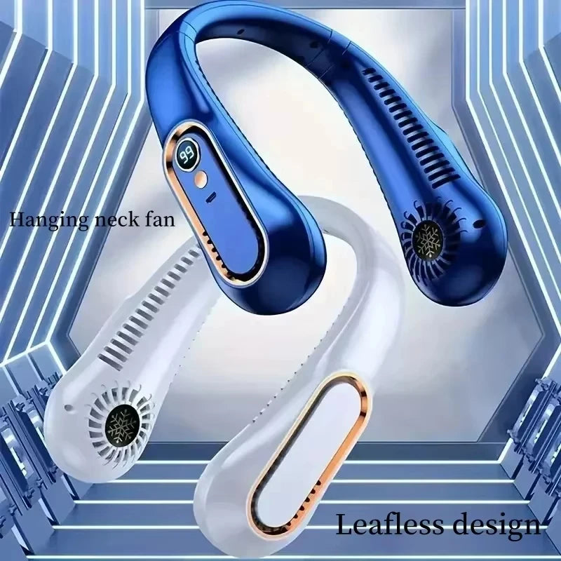 Hanging Neck USB Charging Air Cooler with 5-speed adjustment and LED Display