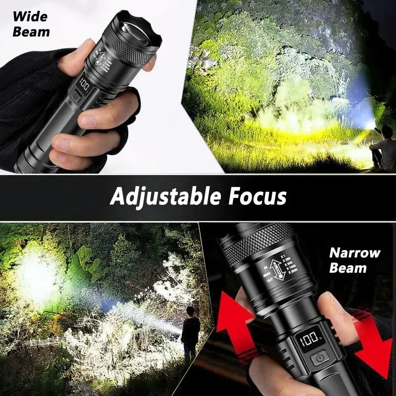 Strong Light Headlamp Portable LED Sensor Headlamp USB-C Rechargeable Head Flashlight Outdoor Camping Fishing Emergency Lantern