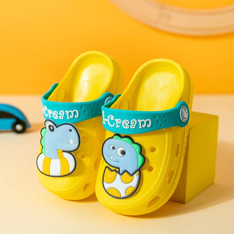 Summer Kids Sandals Children's Shoes Slippers Soft Anti-Skid Cartoon Baby Shoes Sandy Beach
