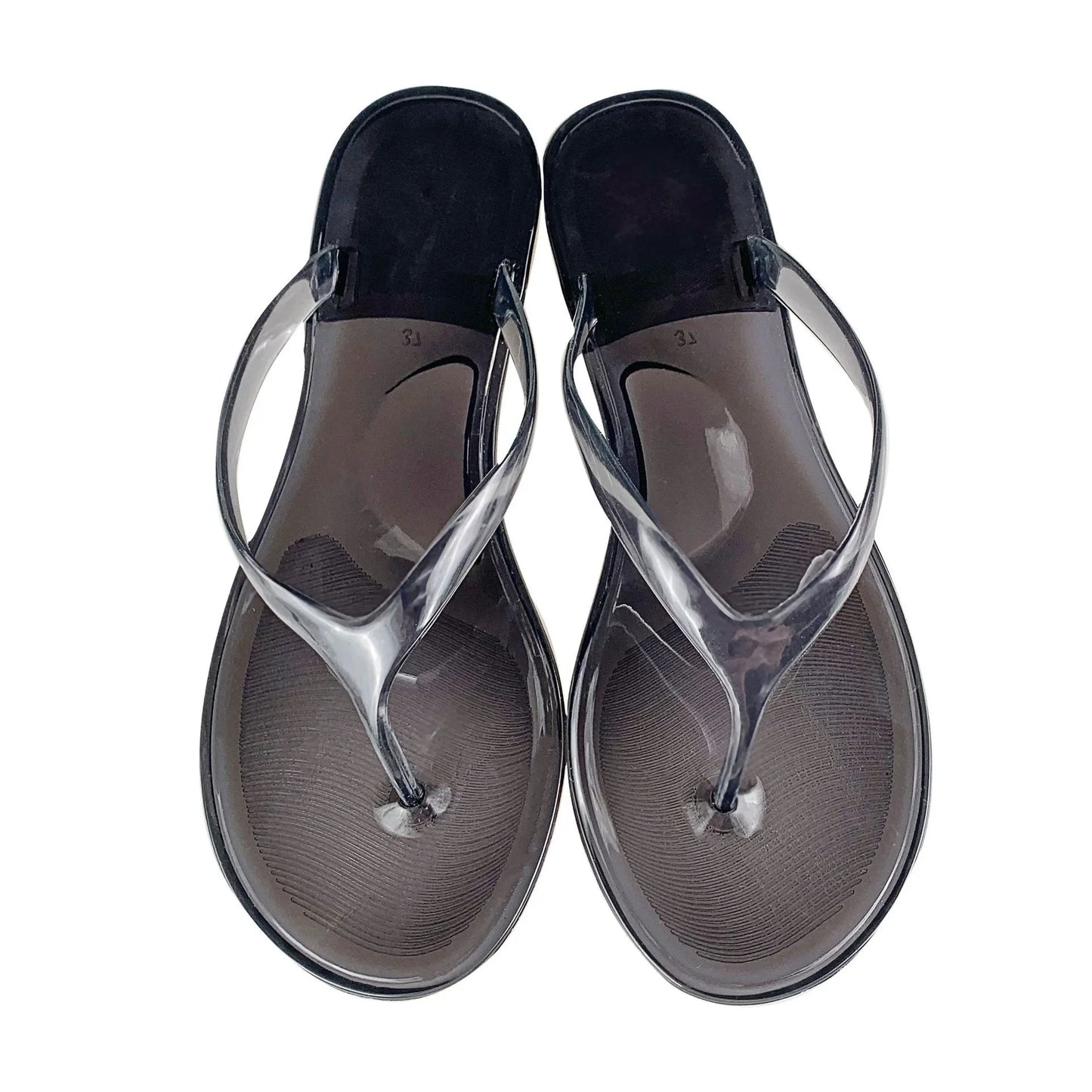 Flip Flops Slippers Outdoor Beach Anti-slip Slipper Summer Transparent Flat Sandals