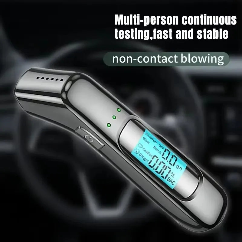 USB Portable Breathalyzer Tester - High Accuracy Alcohol Measuring Instrument, Professional-Grade