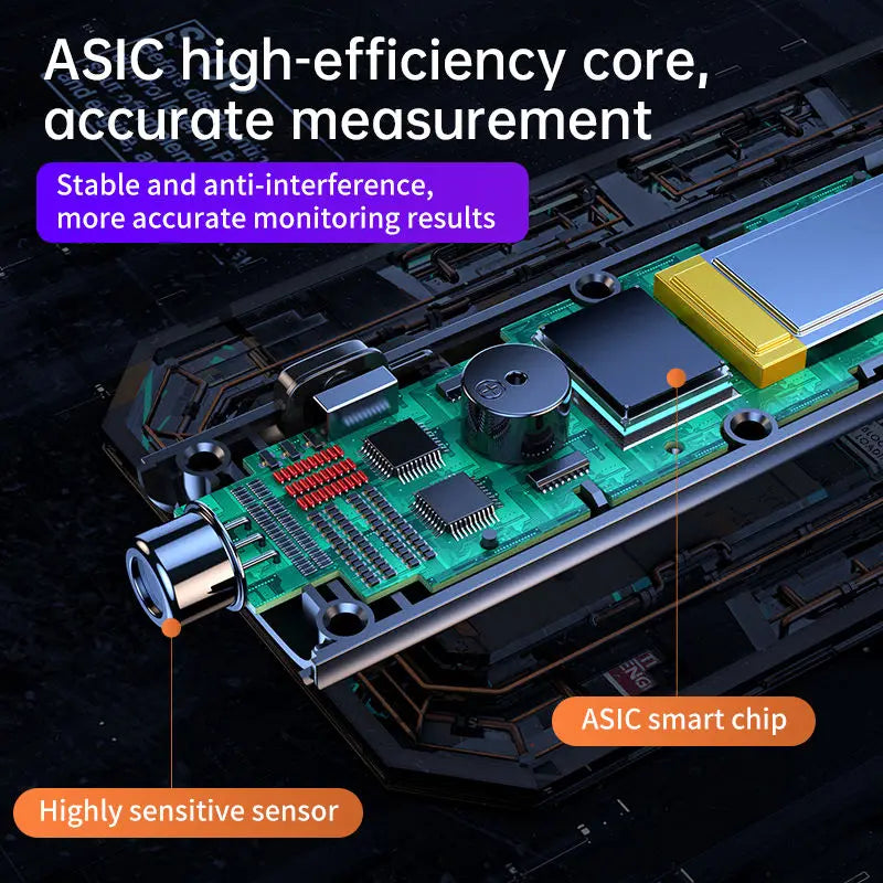 High Precision Alcohol Tester Drunk Alarm Reminder Breath Alcohol Tester Professional Breathalyzer Alcohol Meter Analyzer