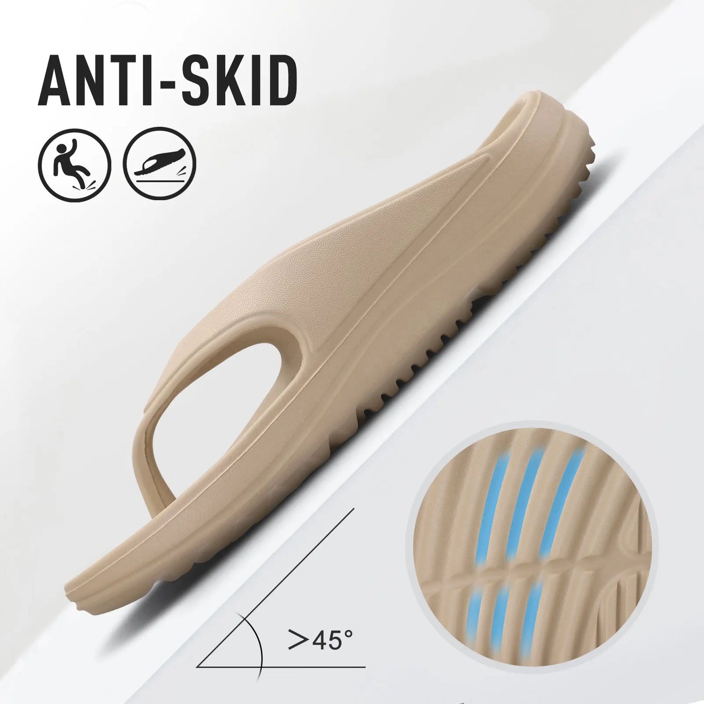 Orthopedic Women’s Flip Flops, Summer Beach Sandals, Soft Arch Support Slides