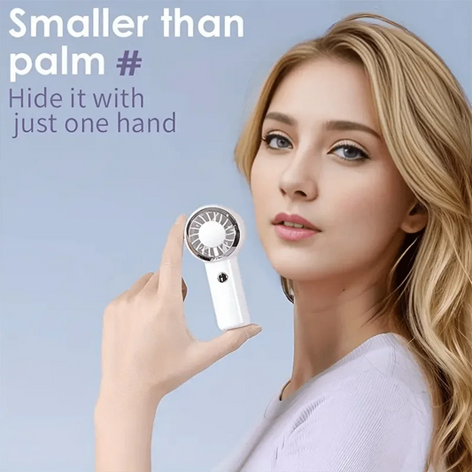 Ultralight Only 60G Mini Size Handheld Fan Portable Fan Air Cooler Pocket Rechargeable Fan
