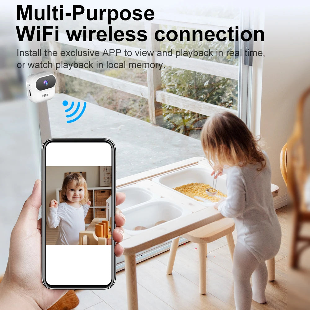 Ourlife A8 Mini Camera HD WiFi Smart Home Security Camera Monitor Camcorders Video Surveillance Camera With Motion Tracking