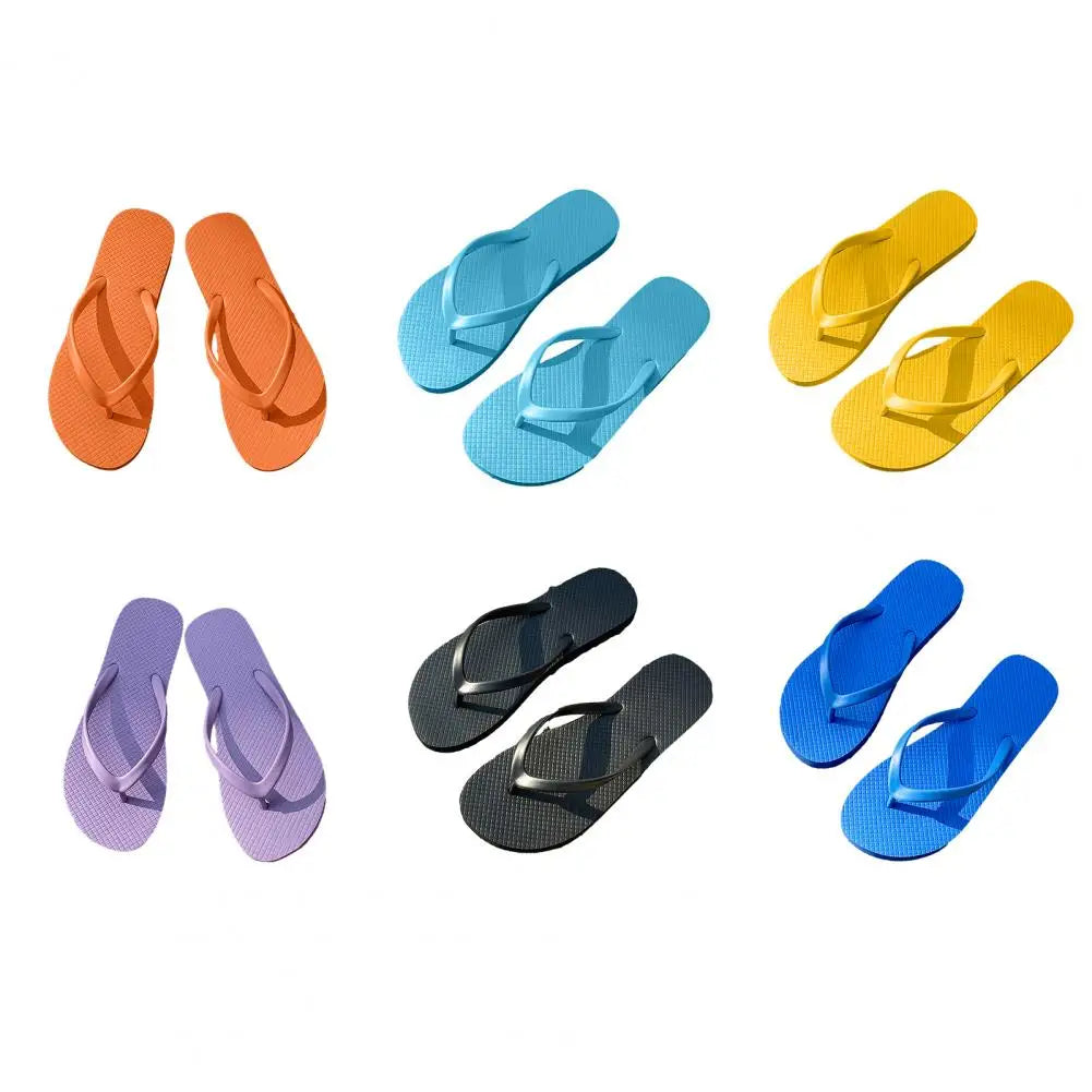 Summer Women's Slipper Non-Slip Flip Flops Bathroom Quick Drying Slippers Clip Toe Flat Slippers for Home Shower Beach