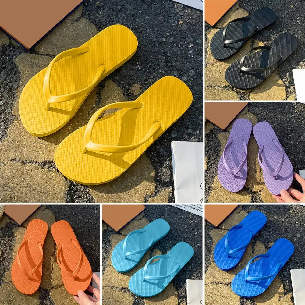 Summer Women's Slipper Non-Slip Flip Flops Bathroom Quick Drying Slippers Clip Toe Flat Slippers for Home Shower Beach