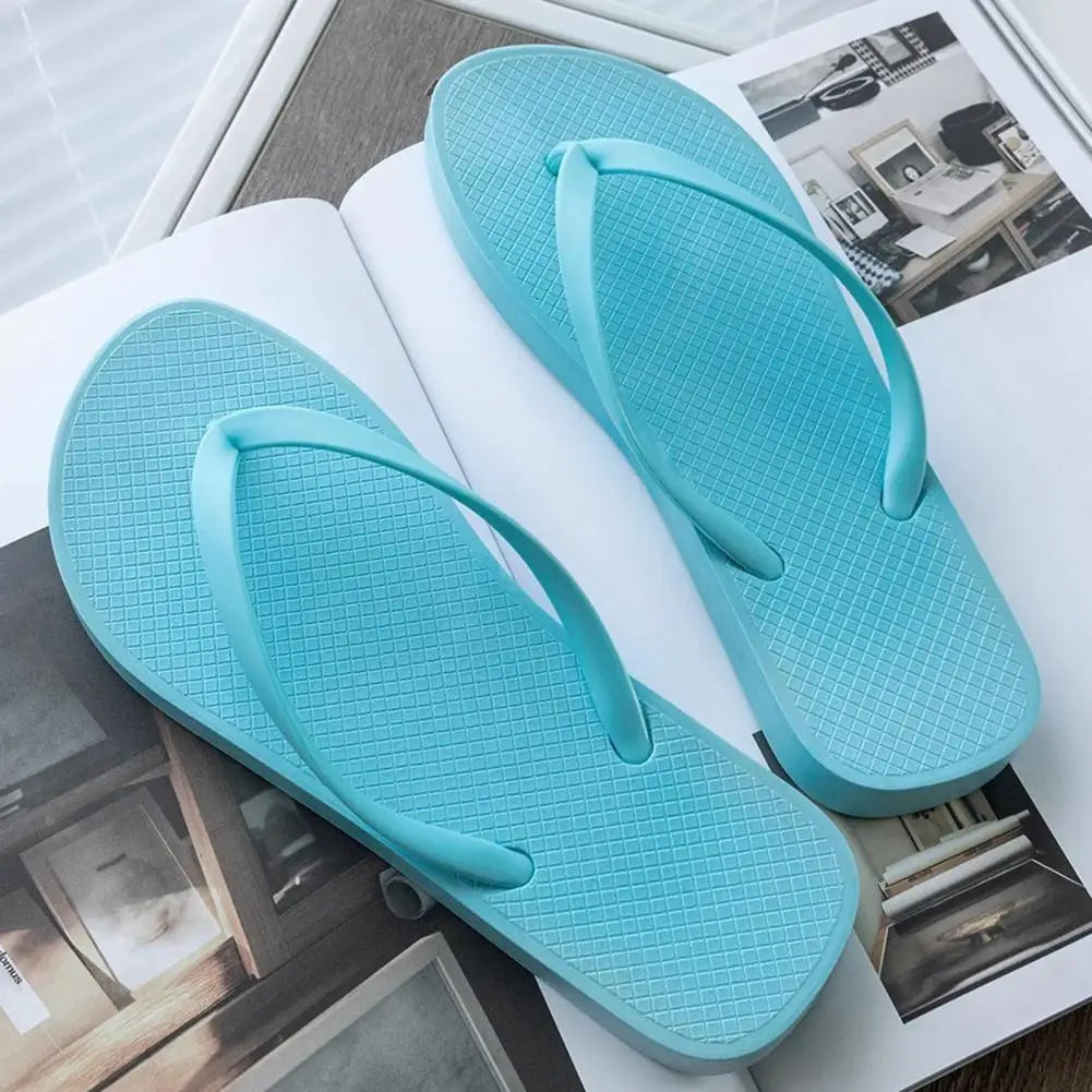 Summer Women's Slipper Non-Slip Flip Flops Bathroom Quick Drying Slippers Clip Toe Flat Slippers for Home Shower Beach