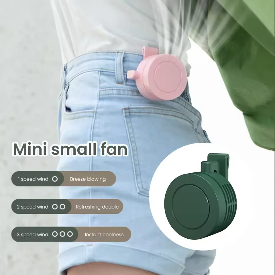 Clip-on Fan, Mini Wearable Fan, Rechargeable Mini Fan, Cooling Small Fan