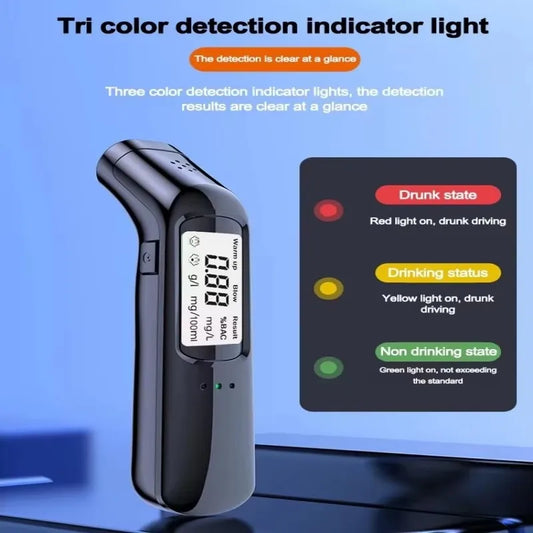 USB Portable Breathalyzer Tester - High Accuracy Alcohol Measuring Instrument for Home & Car Use, Professional-Grade,Quality
