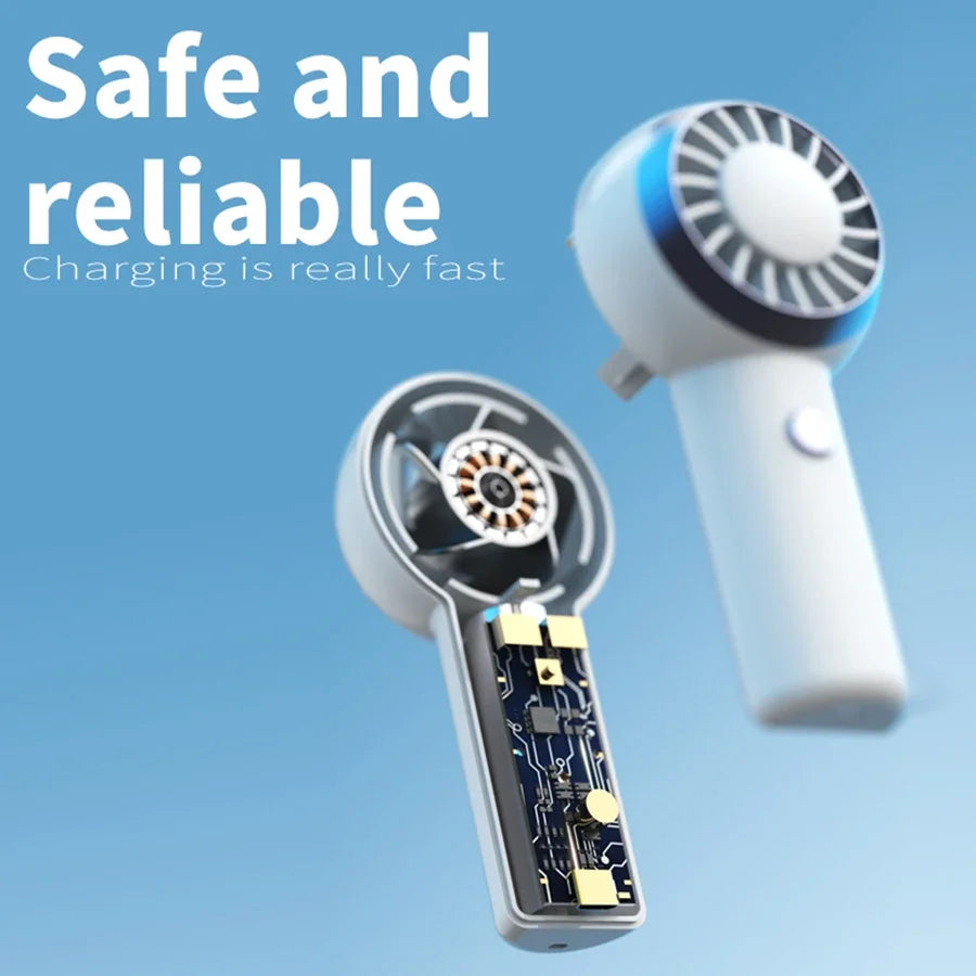 Ultralight Only 60G Mini Size Handheld Fan Portable Fan Air Cooler Pocket Rechargeable Fan