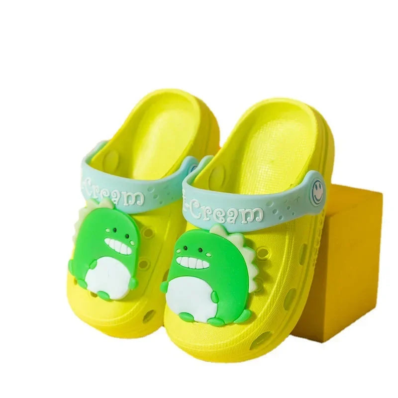 Summer Kids Sandals Children's Shoes Slippers Soft Anti-Skid Cartoon Baby Shoes Sandy Beach
