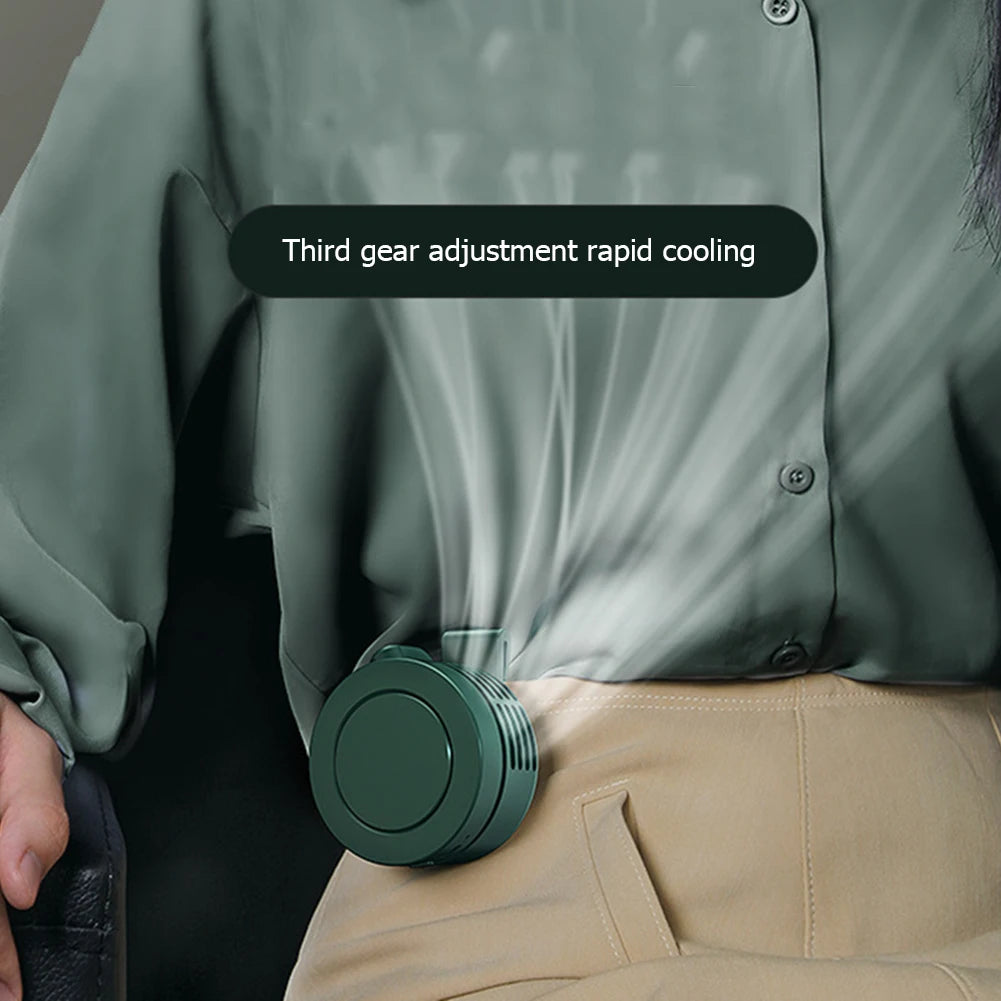 Clip-on Fan, Mini Wearable Fan, Rechargeable Mini Fan, Cooling Small Fan