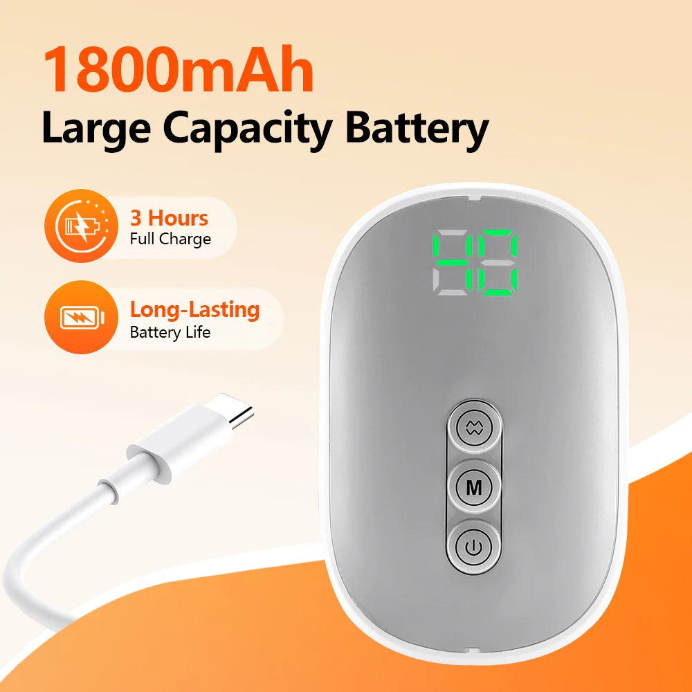 Wireless 360° Air Pressure Calf Massager Hot Compress Electric 4 Mode Airbag Compression Leg Massage Calf Muscle Relaxation