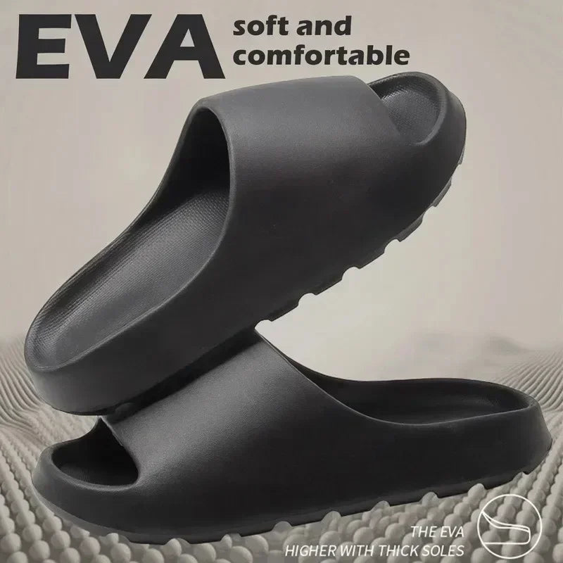 Women's Slippers EVA Soft Thick Soled Summer Fashion Slippers & Men's Yeezys Slides Beach Sandals