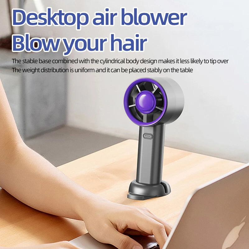 Mini Handheld USB Fast Charging Silent High-Speed Air Cooling Portable Fan