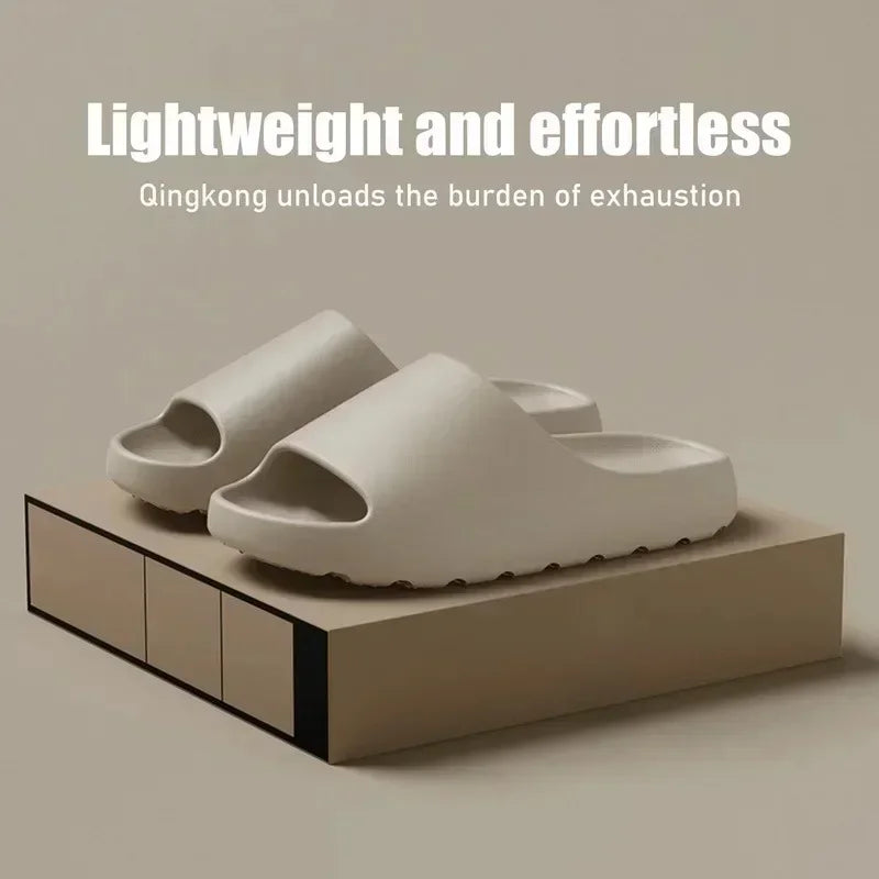 Women's Slippers EVA Soft Thick Soled Summer Fashion Slippers & Men's Yeezys Slides Beach Sandals